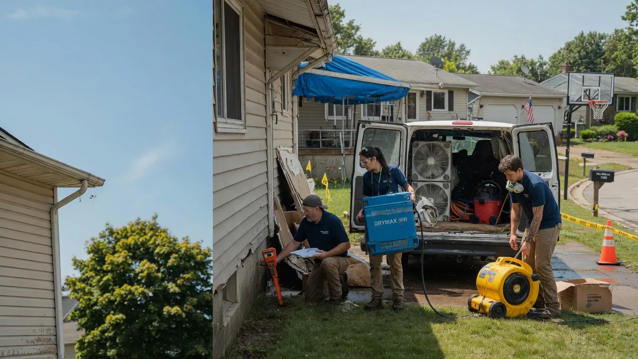 Ceiling Leak Cleanup in Fletcher, OH near me