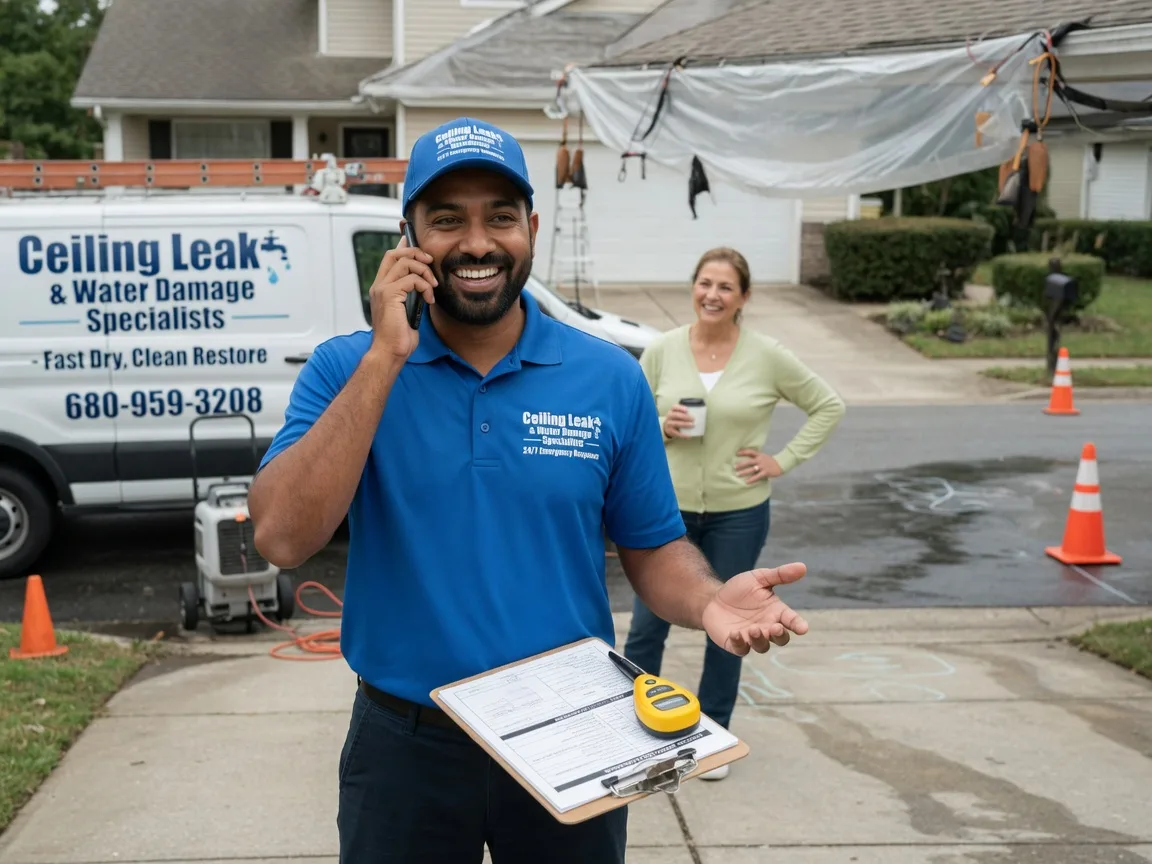 Ceiling Leak Cleanup Fletcher, OH FAQs